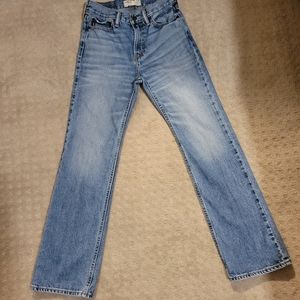 Abercrombie kids light medium wash slim bootcut jeans